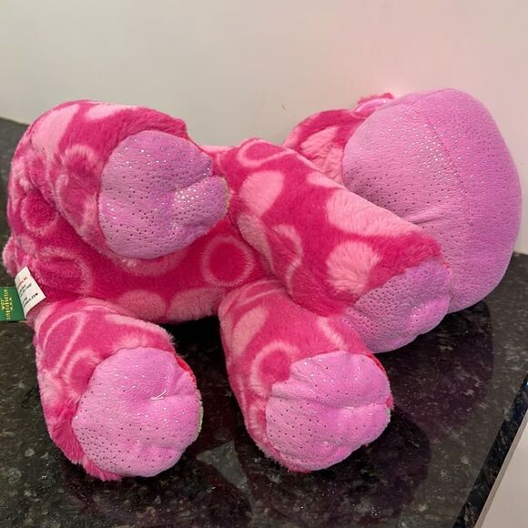 Wild Republic Pink Hippo Plush 12 Inch Big Sweet Eyes Sparkle Colorful 2… - Picture 5 of 9